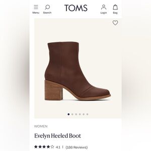 TOMS Women's Chocolate Heeled Boots